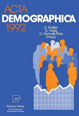 Kartonierter Einband Acta Demographica 1992 von Günter Buttler, Gerhard Heilig, Gerhard Schmitt-Rink