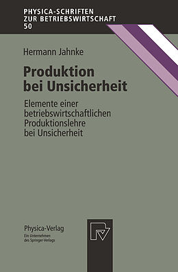 Kartonierter Einband Produktion bei Unsicherheit von Hermann Jahnke
