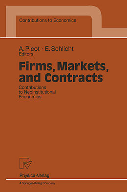 Couverture cartonnée Firms, Markets, and Contracts de 