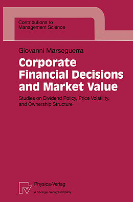 Kartonierter Einband Corporate Financial Decisions and Market Value von Giovanni Marseguerra