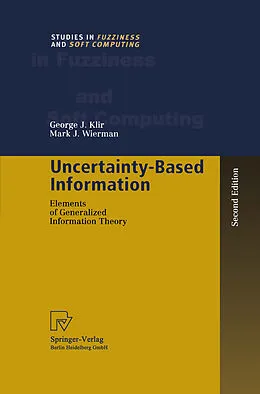 E-Book (pdf) Uncertainty-Based Information von George J. Klir, Mark J. Wierman