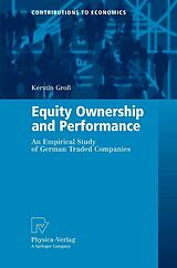 eBook (pdf) Equity Ownership and Performance de Kerstin Groß