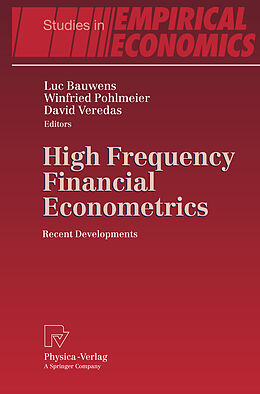 Livre Relié High Frequency Financial Econometrics de 