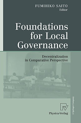 Couverture cartonnée Foundations for Local Governance de 