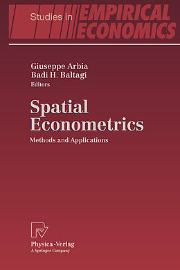 Livre Relié Spatial Econometrics de 