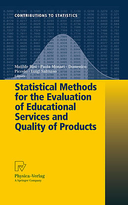 Livre Relié Statistical Methods for the Evaluation of Educational Services and Quality of Products de 