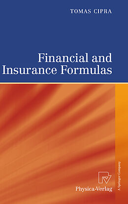 Livre Relié Financial and Insurance Formulas de Tomas Cipra