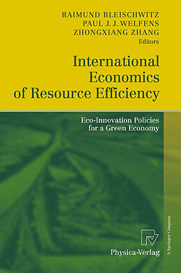 Livre Relié International Economics of Resource Efficiency de 