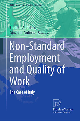 Couverture cartonnée Non-Standard Employment and Quality of Work de 