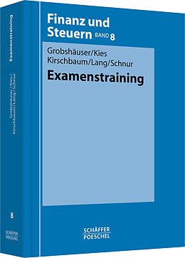 Fester Einband Examenstraining von Uwe Grobshäuser, Dieter Kies, Jürgen Kirschbaum