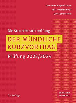 E-Book (pdf) Der mündliche Kurzvortrag von Otto Campenhausen, Jana-Maria Liebelt, Dirk Sommerfeld