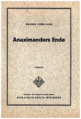 Geheftet Anaximanders Ende von 
