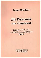 Jacques Offenbach Notenblätter Die Prinzessin von Trapezunt