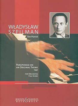 Wladyslaw Szpilman Notenblätter Paraphrase on an original theme
