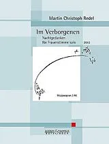 Martin Christoph Redel Notenblätter Im Verborgenen op.77