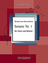 Norbert von Hannenheim Notenblätter Sonate Nr. 1