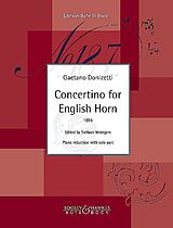 Gaetano Donizetti Notenblätter Concertino for English Horn