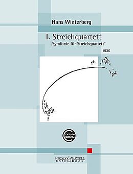 Hans Winterberg Notenblätter 1. Streichquartett Symfoni für Streichquartett