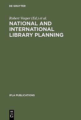 Livre Relié National and international library planning de 