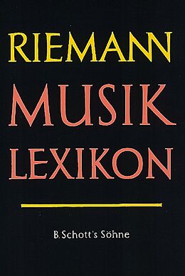 Fester Einband Riemann Musiklexikon von Hugo Riemann