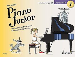 Hans-Günter Heumann Notenblätter Piano junior - Konzertbuch Band 1 (+Online-Material)