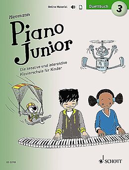 Hans-Günter Heumann Notenblätter Piano junior - Duettbuch Band 3 (+Online-Material)