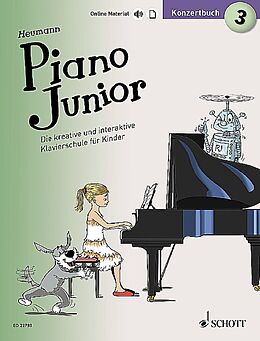 Hans-Günter Heumann Notenblätter Piano junior - Konzertbuch Band 3 (+Online Audio)