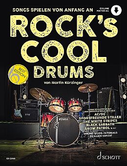  Notenblätter Rocks cool Drums Band 1 (+Online Audio)