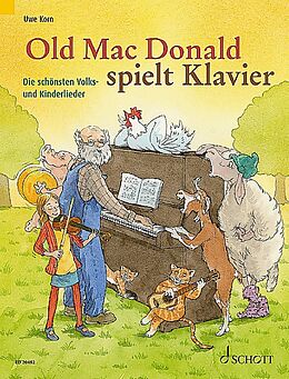  Notenblätter Old Mac Donald spielt Klavier
