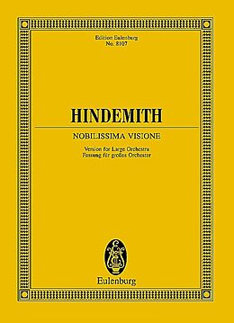 Paul Hindemith Notenblätter Nobilissima visione