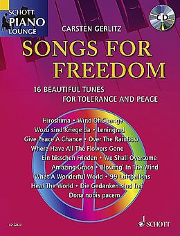 Geheftet Songs For Freedom. Klavier. Ausgabe mit CD von 