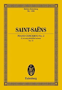 Camille Saint-Saëns Notenblätter Konzert g-Moll Nr.2 op.22