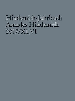 Kartonierter Einband (Kt) Hindemith-Jahrbuch von 