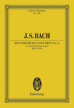 E-Book (pdf) Brandenburg Concerto No. 4 G major von Johann Sebastian Bach