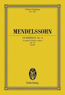 E-Book (pdf) Symphony No. 4 A major von Felix Mendelssohn Bartholdy