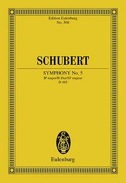 E-Book (pdf) Symphony No. 5 Bb major von Franz Schubert