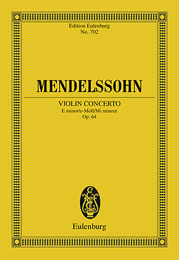 eBook (pdf) Violin Concerto E minor de Felix Mendelssohn Bartholdy