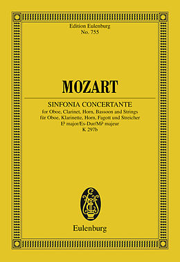 eBook (pdf) Sinfonia concertante Eb major de Wolfgang Amadeus Mozart