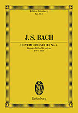 E-Book (pdf) Overture (Suite) No. 4 D major von Johann Sebastian Bach