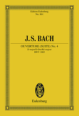 E-Book (pdf) Overture (Suite) No. 4 D major von Johann Sebastian Bach