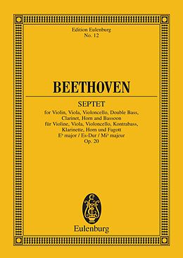 E-Book (pdf) Septet Eb major von Ludwig van Beethoven