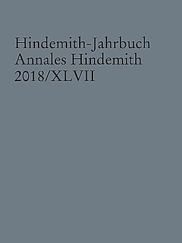 Kartonierter Einband (Kt) Hindemith-Jahrbuch von 