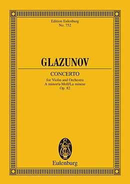 E-Book (pdf) Violin Concerto A minor von Alexander Glazunov