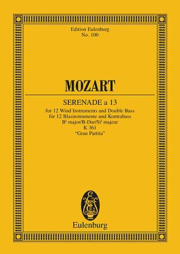 E-Book (pdf) Serenade a 13 von Wolfgang Amadeus Mozart