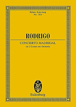 Joaquin Rodrigo Notenblätter Concierto madrigal
