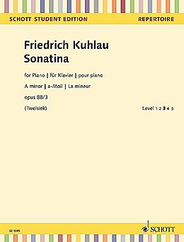 Friedrich Daniel Rudolph Kuhlau Notenblätter Sonatine a-Moll op.88,3
