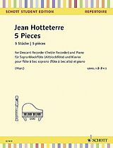 Jacques Martin Le Romain Hotteterre Notenblätter 5 Stücke aus Die ländliche Hochzeit