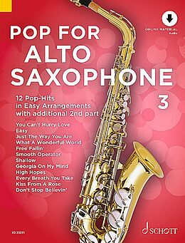  Notenblätter Pop for Alto Saxophone Band 3 (+Online Audio)