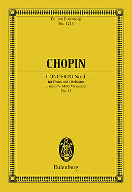 E-Book (pdf) Piano Concerto No. 1 E minor von Frédéric Chopin