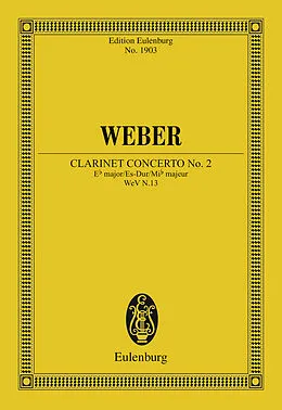 E-Book (pdf) Clarinet Concerto No. 2 Eb major von Carl Maria von Weber